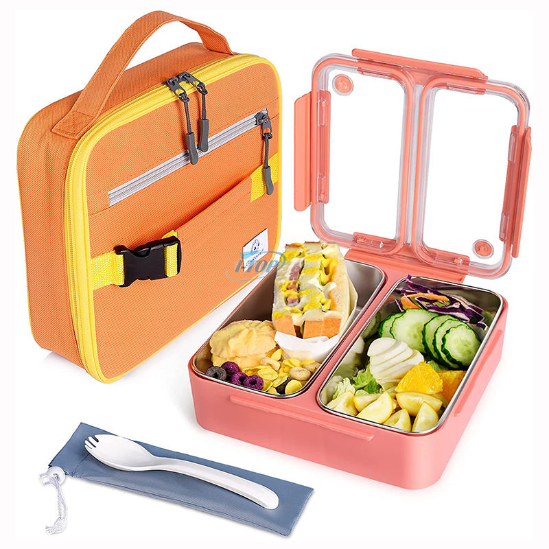 Großhandel für Erwachsene und Kinder, auslaufsichere Lunch-Bento-Box, Lebensmittelaufbewahrungsbehälter, Lunchbox aus Edelstahl 304 mit Deckel