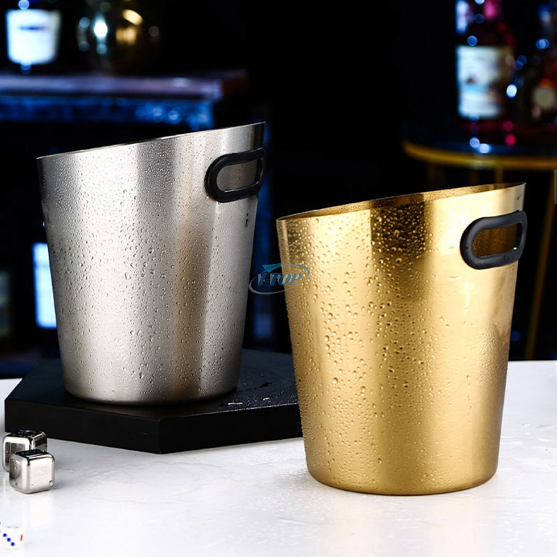 Luxuriöser Weinkübel im Großhandel, 4 Quarts, isolierter Champagner-Eiskübel für Partys und Bar