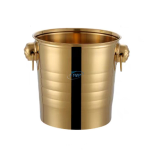 Factory Direct 5,5 Zoll Mini tragbarer doppelwandiger Eiskübel aus Edelstahl für Champagnerkübel