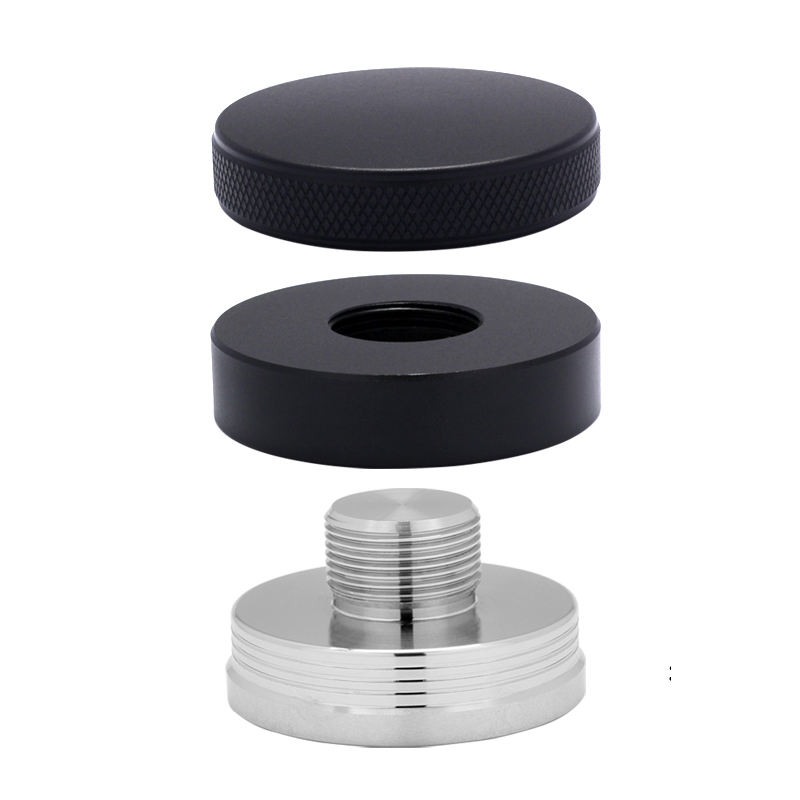 Espresso-Tamper, Kaffeeverteiler-Werkzeug, Schwarz, verstellbare Tiefe, Espresso-Tamper, Doppelkopf-Kaffeeverteiler