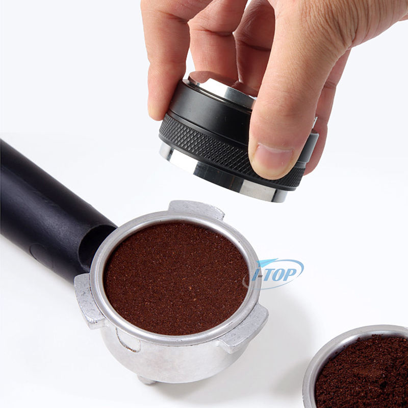 Hand-Tamper-Verteilung, einstellbare Tiefe, Espresso-Tamper, Doppelkopf-Nivellierer, einfacher Kaffeeverteiler