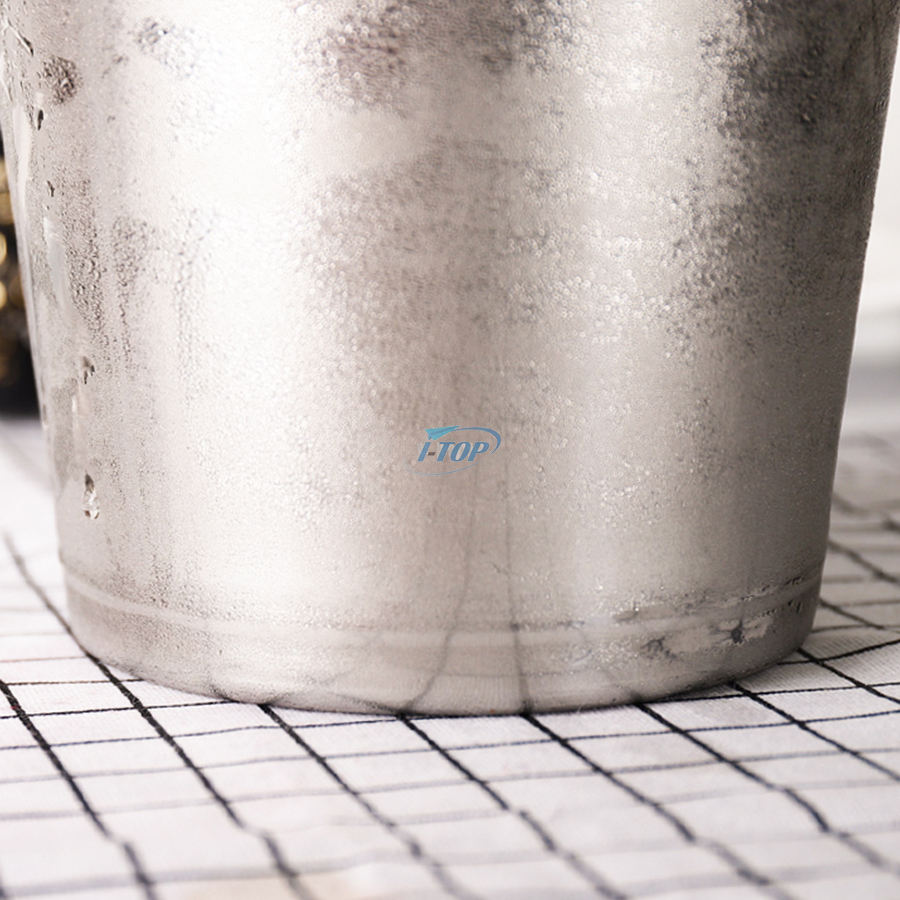 Benutzerdefiniertes Logo 3-Liter-Cocktailbar-Eiskübel Champagnerkühler Isolierte Eiskübel Edelstahl-Eiskübel Mit Griff