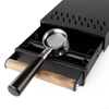 Espresso-Klopfbox-Schublade, abnehmbarer Kaffeesatz-Klopfbehälter aus Edelstahl, stoßdämpfende, langlebige Barista-Klopfbox