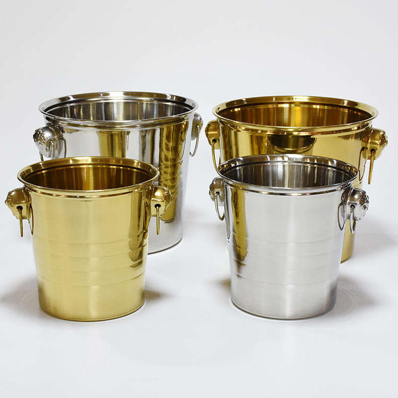 Doppelwandiger Eiskübel aus Metall mit Deckel, Eiszange und Sieb, 3 l, isolierter Eiskübel für Cocktailbar, Wein, Barzubehör