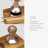 Kaffee-Manipulationsstation aus Holz – 51 mm Tamper-Halter für Espressomaschinen-Zubehör – Holz-Siebträgerständer für Coffee Shop