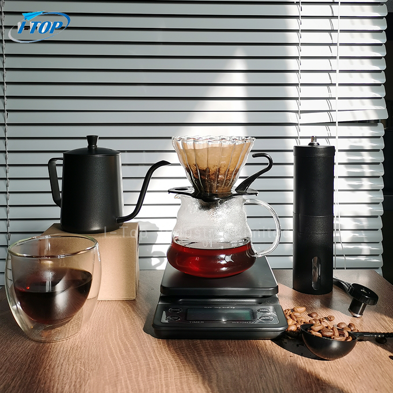 Barista-Kaffeeset, Geschenktüten-Set, Tropf-Schwanenhals-Wasserkocher, Kaffee- und Tee-Sets