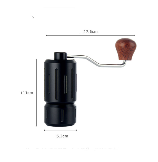 Espresso-Tropfmühle mit Gratkegel aus Edelstahl