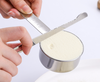 Messbecher und Löffel-Set, zum Kochen und Backen, ineinander steckbare Messbecher-Set, stapelbare Metall-Messlöffel