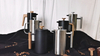 French Press, klassischer Stil, isolierter doppelwandiger Kaffeebereiter aus Edelstahl, 960 ml, French Press mit gebogenem Griff