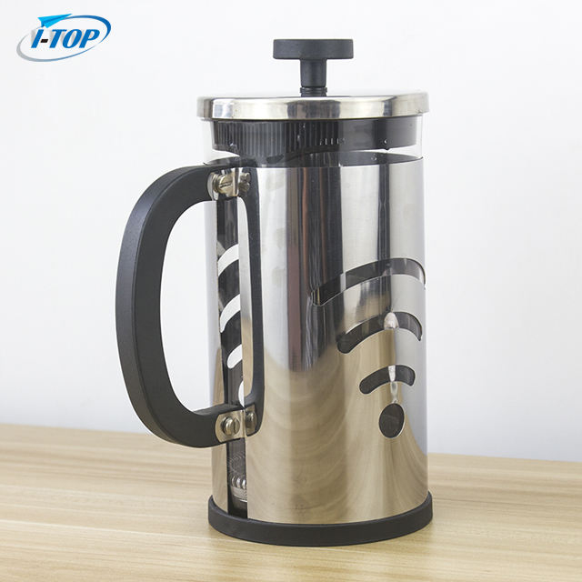 I-TOP GFP04 hochwertige 350 ml kleine French-Press-Kaffeemaschine aus Glas