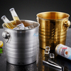 3 Quarts isolierter doppelwandiger Eiskübel aus Edelstahl im klassischen Stil für Partys und Bars