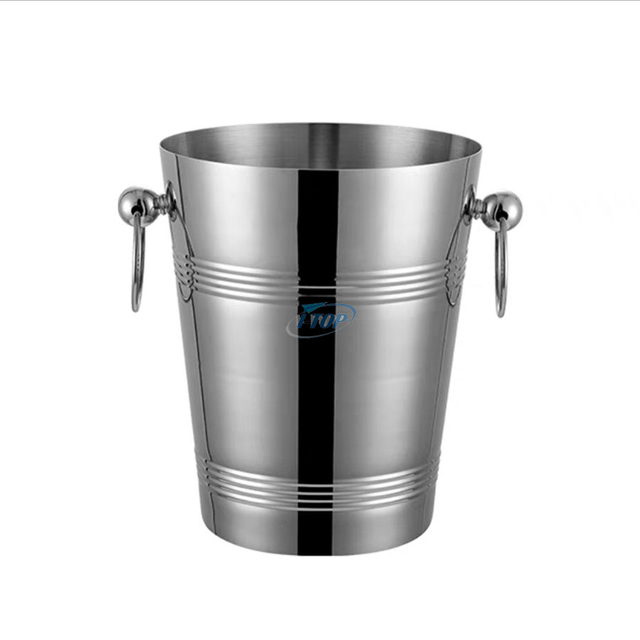 3 Quarts isolierter doppelwandiger Eiskübel aus Edelstahl im klassischen Stil für Partys und Bars