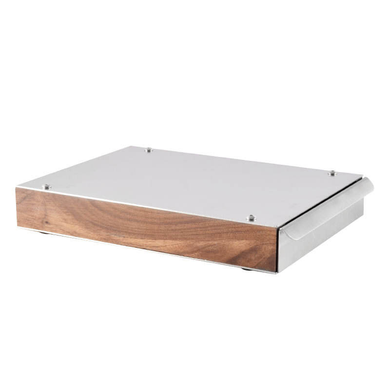Espresso-Abklopfbox-Schublade, Kaffee-Abklopfbox-Schublade, Edelstahl, abnehmbarer Kaffeesatz-Abklopfbehälter mit Entnahme