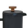 Schwarze Kaffeepresse aus Edelstahl, hitzebeständig, 350/800/1000 ml, doppelwandige französische Presse