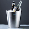 Maßgeschneiderter 3-Liter-Eiskübel für Champagner und Wein, hält stundenlang kühl, isolierter Eiskübel aus Edelstahl für die Cocktailbar