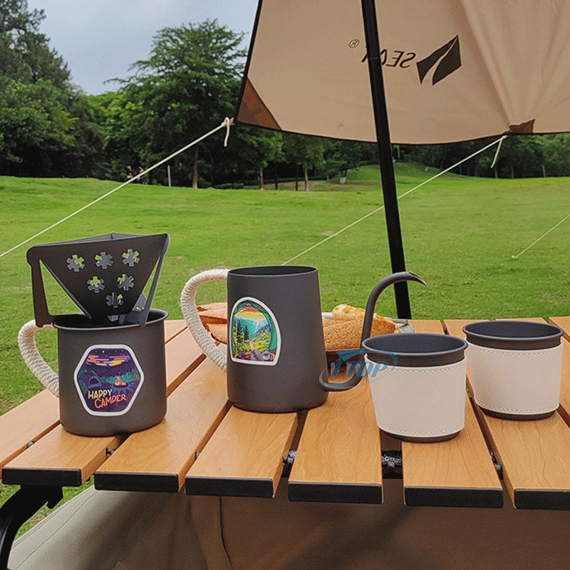Tragbare Kaffee Set Neue Keramik Korea Japan Lange Griff Brauen Kaffee Tee-Set Werkzeuge Hand Made Brew V60 Drip Kaffee geschenk Set