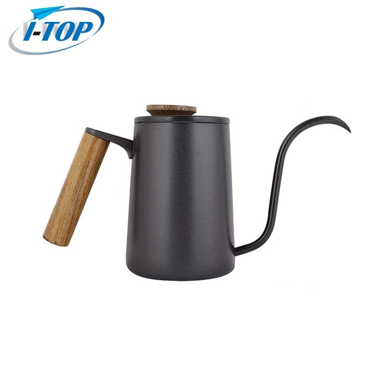 Rüsten Sie den 600-ml-Edelstahl-Barista-Pour-Over-Kaffee-Reisekessel mit Schwanenhals-Espressomaschine auf