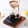 Digitale Kaffeewaage mit Timer CestMall 3 kg/0,1 g hohe LED-Küchenwaage mit verstecktem Bildschirm über USB wiederaufladbar Metallplatten-Küchenwaage
