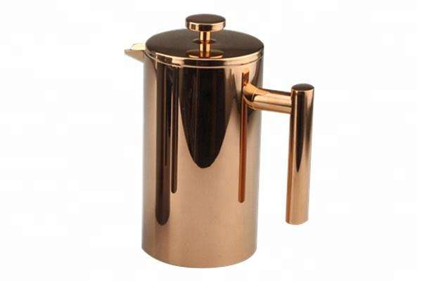 French-Press-Kaffeemaschine aus Edelstahl, 960 ml, doppelwandige Metallisolierung, Kaffeepresse und Teebereiter, leicht zu reinigende French-Press