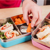 Neue Ankunft auslaufsicher 3 Fächer Schulkinder Bento-Stil Frischhaltedose Lunchbox Bento-Lunchbox aus Edelstahl für