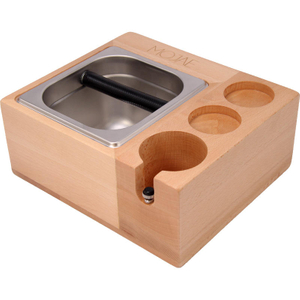 Espresso-Abklopfbox, 4-in-1-Box, kompatibel mit 58-mm-Espressozubehör, mit 1,5 l abnehmbarer Edelstahl-Abklopfbox,