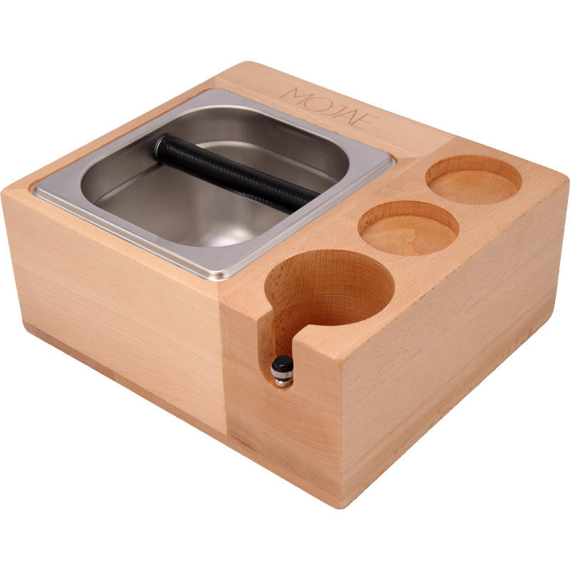 Espresso-Abklopfbox, 4-in-1-Box, kompatibel mit 58-mm-Espressozubehör, mit 1,5 l abnehmbarer Edelstahl-Abklopfbox,