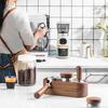 Kaffee-Stampferset mit Holzgriff, Kaffeehammer-Stampfset und Werkzeug mit Kaffeerührer zur Verteilung
