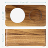 Kaffee-Manipulationsstation aus Holz – 51 mm Tamper-Halter für Espressomaschinen-Zubehör – Holz-Siebträgerständer für Coffee Shop
