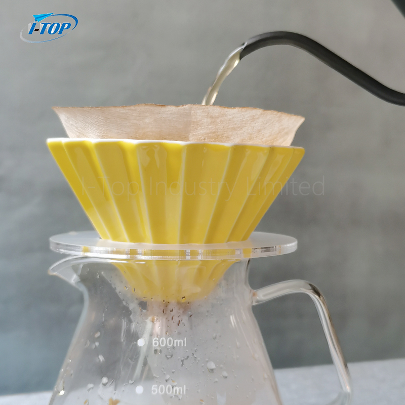 Keramik-Kaffeebereiter-Geschenkset, mattierter Kaffeetropfer 