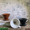 Kundenspezifischer, mehrfarbig geprägter V60-Kaffeefilter aus Porzellan, Keramik zum Übergießen von Kaffee