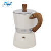 Beste Moka-Kanne aus Aluminiumlegierung, bunter Espressokocher, Mokka-Kanne, Wärmeinduktion, erhältlich, Nylongriff