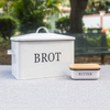 Neu eingetroffener moderner 2-in-1-Brotkasten mit Bambus-Schneidebrett-Deckel, sparsamer Brotkasten