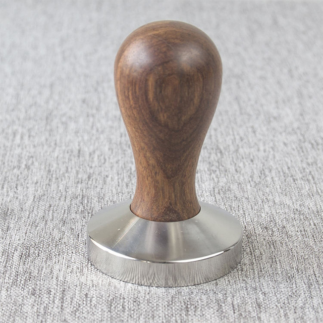 Benutzerdefinierte Größe Design Metall Silber Farbe Espresso Press Kaffee Tamper 51 mm 58 mm Edelstahl Kaffee Tamper