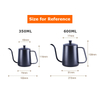 Rüsten Sie den 600-ml-Edelstahl-Barista-Pour-Over-Kaffee-Reisekessel mit Schwanenhals-Espressomaschine auf