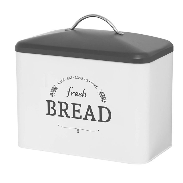 Factory Direct Custom Edelstahl-Aufbewahrungsbox für Lebensmittel, Großhandel, einzigartiger weißer Brotkasten