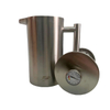 French Press, klassischer Stil, Edelstahl, isoliert, doppelwandig, 900 ml, French Press mit individuellem Logo-Thermometer