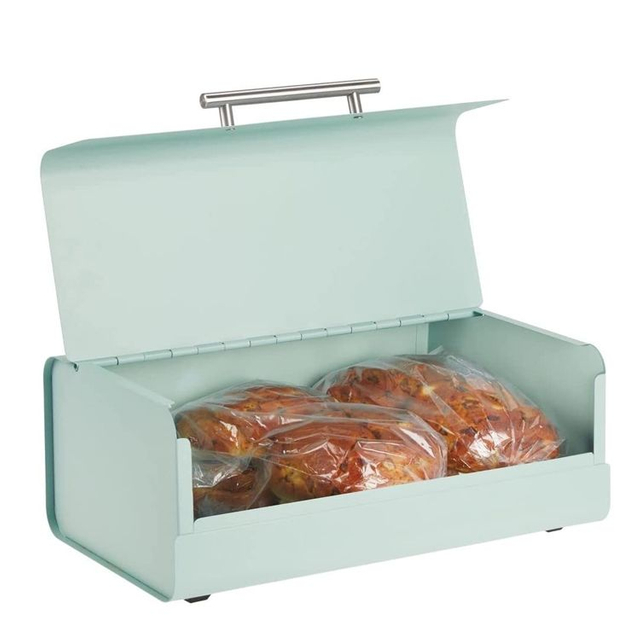 Bauernhaus-Stil Küche Metall Lebensmittelbehälter Snack Brot Aufbewahrungsbox für Brotkasten