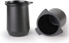 58 mm Siebträger-Dosierbecher, Espresso-Kaffee-Dosierbecher, 304 Edelstahl, mattschwarz, Antihaftbeschichtung