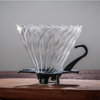 Heißer Verkauf Kaffee Dripper V60 Hitzebeständige Glas Kaffee Filter für Barista Kaffee Brühen Tasse 2-4Cups