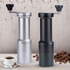 Manuelle Kaffeemühle mit Edelstahlgrat, einstellbare Einstellungen, Handkaffeemühle, Luftfahrt-Aluminium, manueller Stahlkern