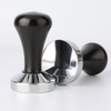 Espresso-Tamper-Set, 51 mm–58 mm, flacher Boden, professioneller Barista-Espresso-Kaffee-Tamper aus schwarzer Aluminiumlegierung