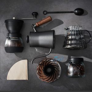 V60 Outdoor modernes manuelles Drip-Reisetasche-Geschenkbox-Verpackungs-Mühle-Topf-Wasserkocher-Set für die Kaffeemaschine zum Übergießen