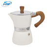 Beste Moka-Kanne aus Aluminiumlegierung, bunter Espressokocher, Mokka-Kanne, Wärmeinduktion, erhältlich, Nylongriff