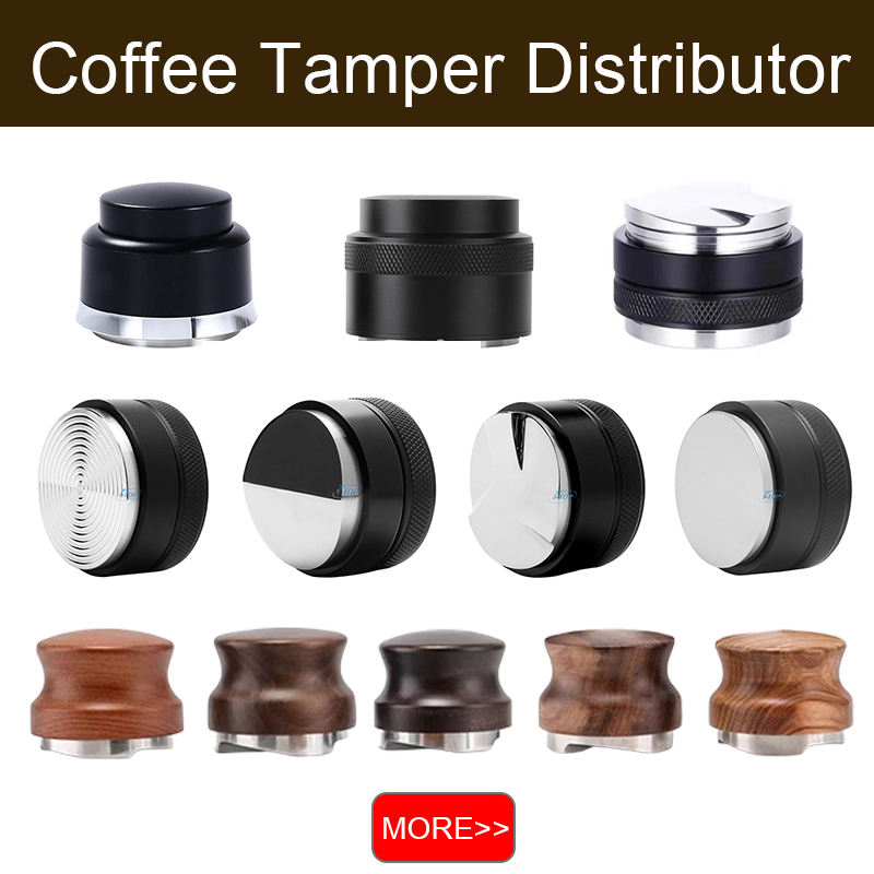 Benutzerdefinierte Logo Bean Barista Espresso Edelstahl Kaffee Tamper Maschine Espresso Presse Sabotage Edelstahl Basis