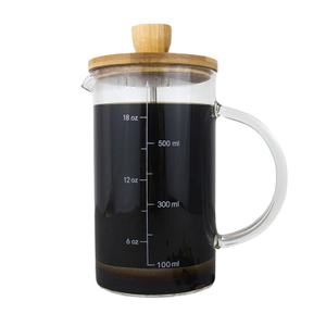 I-TOP GFP15 hochwertige gewerbliche Tropf-Espressopresse aus rostfreiem Edelstahl, hitzebeständige französische Presse, 350 ml Glas