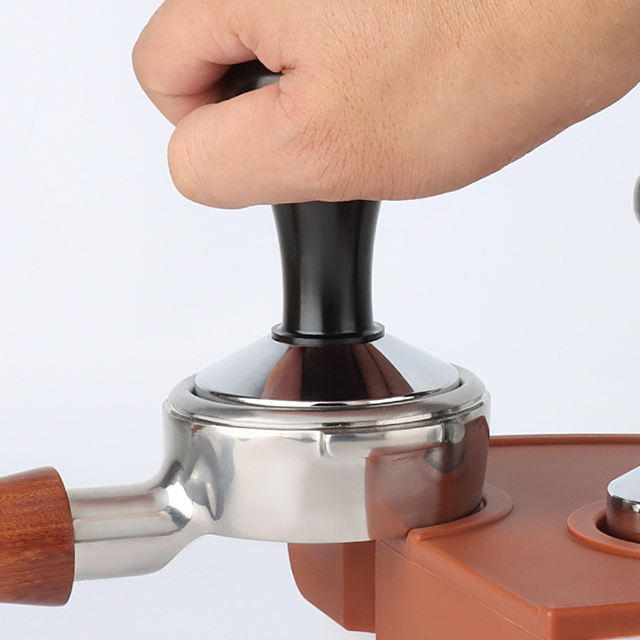 Kaffee-Stampfer aus Edelstahl 304, Espresso-Kaffeepulver-Stampfer für Espressomaschinen, Siebträger, Heim-Barista