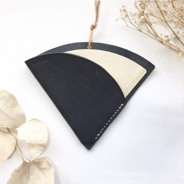 Luxuriöser Kaffeefilterhalter aus echtem Leder, Kaffeefilterhalter, Küchenpapierhalter