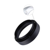 Dosierringe, Aluminium-Kaffeepulver, Dosierringe, Trichter mit magnetischem Ersatz-Kaffeemaschine-Zubehör, Schwarz (58 mm)