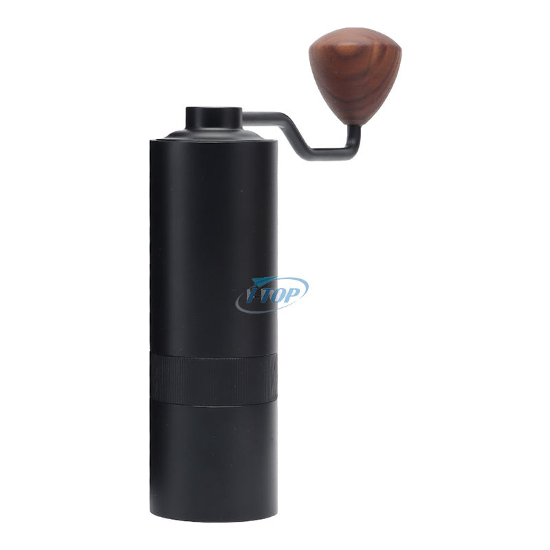 Mini-Kaffeemühle aus Edelstahl mit konischem Mahlwerk und einer Kapazität von 25 g