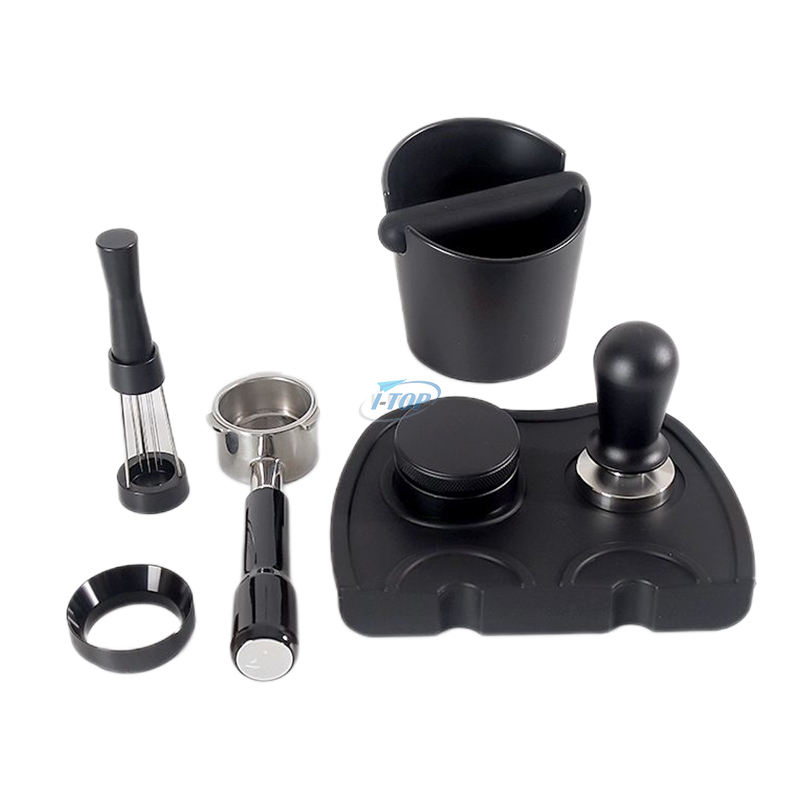 Espresso Coffee Barista Rührnadeln Kaffeestampfer Espresso Distribution Diamantschliff-Griffset